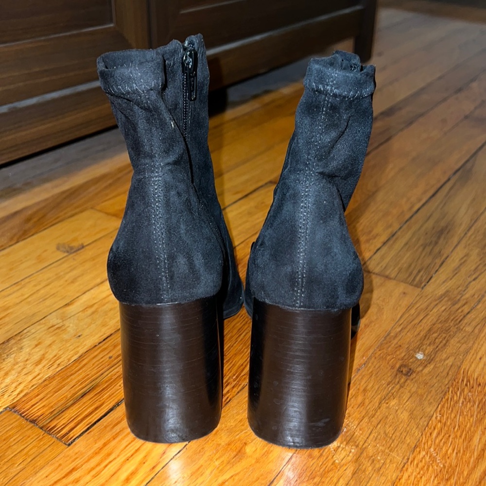 Steve Madden Block Heel Pointed Toe Suede Bootie - image 3